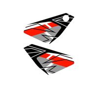 Adhesivos de plástico para debajo del asiento compatible con KTM 1290 Super Adventure S 2023-2024 ASS-SAS1290-23-24 (plateado)