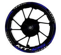 Adhesivos decorativos modificados Accesorios Para Motocicleta, Pegatinas Para Rueda, Pegatinas Para Borde De Rueda Deportiva, Película Reflectante A Rayas Para Rueda Para Y&amaha MT-125 MT125(Color12)