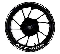 Adhesivos decorativos modificados Accesorios Para Motocicleta, Pegatinas Para Rueda, Pegatinas Para Borde De Rueda Deportiva, Película Reflectante A Rayas Para Rueda Para Y&amaha MT-125 MT125(Color23)