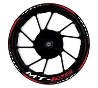 Adhesivos decorativos modificados Accesorios Para Motocicleta, Pegatinas Para Rueda, Pegatinas Para Borde De Rueda Deportiva, Película Reflectante A Rayas Para Rueda Para Y&amaha MT-125 MT125(Color17)