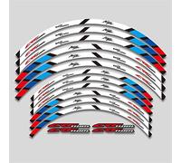 Adhesivos decorativos modificados Pegatina Para Rueda De Motocicleta, Logo De Neumático, Pegatinas De Rayas Reflectantes, Calcomanía Para Llanta Para CRF1100L Para Africa-Twin Crf 1100L ( Color : 1L A