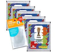 Adhesivos del Mundial 2026 - 5 sobres + Fundas exclusivas de Collect-it (Paquete de marca propia)