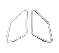 Adhesivos Embellecedores Circulares Para Altavoz Del Pilar A De La Ventana Delantera Del Coche Para VW Para T-Roc 2018 2019 2020 2021 2022 2023 IENQBVL(Stainless steel)