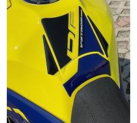 Adhesivos Moto Resin Bike Compatibles con Suzuki V-Strom 800 DE 2023-2026. Protección del Depósito contra Golpes y Arañazos. Adhesivo 3D Resinado (Yellow)