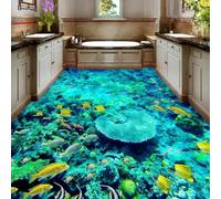 Adhesivos murales 3D autoadhesivos para baldosas, con preciosos peces submarinos y murales decorativos artísticos para dormitorios y baños