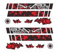 Adhesivos para bicicleta BIKE-label Protección de cuadro 12 piezas XL Set de calcomanías No toques mi bicicleta X400057VA