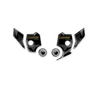 Adhesivos para golpear el talón de resina 3D compatible con Honda Africa Twin CRF 1100 L Adventure Sport 2024 On ADB-016 (balístico negro metálico)