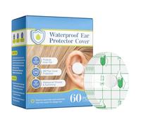 Adhesivos para las orejas para el baño del bebé | Orejeras Impermeables Baby Shower Pack de 60,Protectores auditivos de una sola vez para ducharse, hacer surf, bucear y otros deportes acuáticos