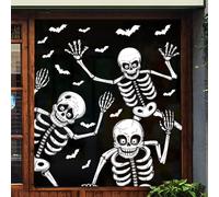 Adhesivos para ventanas de Halloween, artículos para fiestas de casas embrujadas de Halloween