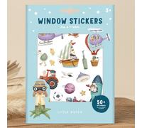Adhesivos para ventanas infantiles – Jim & Friends, 50 pegatinas