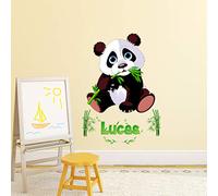 Adhesivos personalizados con nombre personalizado, Adhesivo para el nombre personalizado - Decoración de pared habitación infantil, 2 tableros de 30 x 25 cm y 45 x 30 cm - Pegatinas personalizables