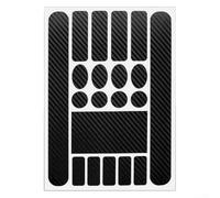 Adhesivos protectores de cadena y marco para bicicletas de carretera y montaña que evitan el desgaste con diseño de guía de aire (negro carbón)