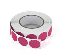 Adhesivos redondos de 19 mm rosa autoadhesivos, rollo de pequeños puntos adhesivos, etiquetas de codificación por colores, círculos, pegatinas resistentes al clima, 1000 piezas