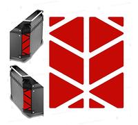 Adhesivos reflectantes compatibles con Givi Monokey Trekker Outback Baúl de aluminio Top Case 42 58 ltr (Rojo)