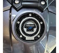 Adhesivos Resinados 3D Protector Tapón Depósito 5 Perno compatibles con Yamaha Tracer 7 2021 (Carbono Azul)