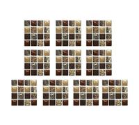 Adhesivos retro azulejos Adhesivo geométrico for suelo, mosaico retro portátil, mural de pared, autoadhesivo for dormitorio, decoración del hogar, arte(Color 12)