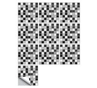 Adhesivos vintage para azulejos de baño. Pegatinas de pared de azulejos retro, multicolor, varios tamaños, paquete de 10(Color 10,10cmX10cmX10pcs)