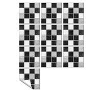 Adhesivos vintage para azulejos de baño. Pegatinas de pared de azulejos retro, multicolor, varios tamaños, paquete de 10(Color 9,20cmX20cmX10pcs)
