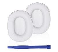 Adhiper - Almohadillas de repuesto compatibles con auriculares Audio-Technica M50X, ATH-M50xBT2, ATH-M50X, M40X, M30X, M20X, M10X (blanco)