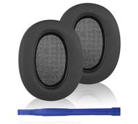 Adhiper Almohadillas de repuesto para auriculares inalámbricos Sony ULT WEAR de piel de proteína suave y espuma insonorizada reductora de ruido (negro)
