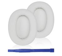 Adhiper Almohadillas de repuesto para auriculares inalámbricos Sony ULT WEAR de piel de proteína suave y espuma de reducción de ruido (blanco roto)