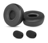 Adhiper Almohadillas de repuesto para auriculares Jabra Engage 55/65/75 (versión estéreo) (no compatible con Engage 50, Engage 55/65/75 Mono), almohadillas de espuma de alta densidad (negro)