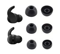 Adhiper Almohadillas de Repuesto para Beats Fit Pro, Studio Buds y Studio Buds+ - 3 Pares, Tamaños S/M/L, Puntas de Silicona Suave, Reducción de Ruido y Ajuste Cómodo y Seguro (Negro)