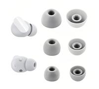 Adhiper Almohadillas de Repuesto para Beats Fit Pro, Studio Buds y Studio Buds+ - 3 Pares, Tamaños S/M/L, Puntas de Silicona Suave, Reducción de Ruido y Ajuste Cómodo y Seguro (Gris Claro)