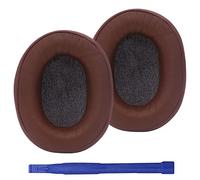 Adhiper Arctis 7 Almohadillas de repuesto para auriculares de espuma viscoelástica de piel de proteínas compatibles con auriculares SteelSeries Arctis Pro 7, 5, 3, color marrón