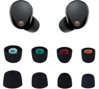 Adhiper Pack de 4 tapones de silicona de repuesto para auriculares intrauditivos 1000XM5, compatibles con Sony WF-1000XM5 / WF-1000XM4, cancelación de ruido, cómodos y suaves y antideslizantes (negro)