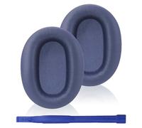 Adhiper WH-CH710N Almohadillas de Repuesto Compatibles con Sony WH-CH700N, WH-CH710N, WH-CH720N Auriculares, Almohadilla Casco con Cuero Proteico Suave y Espuma Viscoelástica de Alta Densidad (Azul)