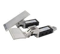 ADHITVJLQ Uds 1/4 "2 Posiciones 5 vías Aire neumático válvula de Control de presión de pie Retorno Manual ST-402A(ST-402A Momentary)