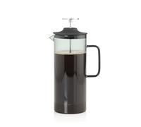 AdHoc Impact French Press Cafetera de 1 litro con vidrio de borosilicato resistente al calor, filtro de acero inoxidable, tapa hermética