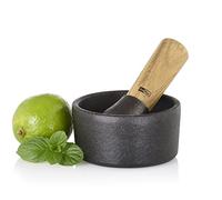 AdHoc MO13 Camo.10 - Mortero de hierro fundido, madera de acacia