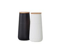 ADHOC Set de molinillos de sal y pimienta 2 piezas 12cm SCAPE Black / White blanco