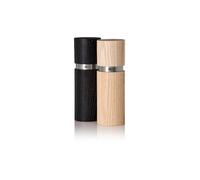ADHOC Set de saleros y pimenteros de 2 piezas de 13 cm TEXTURA Fresno marrón