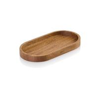 AdHoc ST41 Posavasos para Varios molinillos de Pimienta o Sal POSTO | Bandeja para Servir Velas, para Servir café, té, Leche y azúcar UVM. | Madera de Acacia 16 cm x 8,5 cm