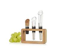 AdHoc VA13 Juego de 3 piezas compuesto por 1 aireador y vertedor, 1 vertedor de vino y filtro de partículas y 1 tapón para botella de vino