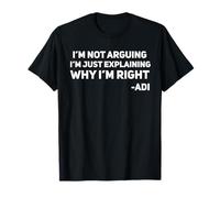 Adi Nombre Personalizado Divertido Cumpleaños Adi Nombre Personal Camiseta