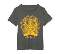 Adi Shakti Krishna Camiseta, Mujer Tallas Grandes, Asfalto, 5XL Grande