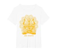 Adi Shakti Krishna Camiseta, Mujer Tallas Grandes, Blanco, 2XL Grande