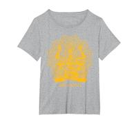 Adi Shakti Krishna Camiseta, Mujer Tallas Grandes, Gris Jaspeado, 5XL Grande