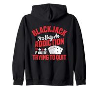 Adicción al juego de cartas de mesa Blackjack jugador de blackjack Sudadera con Capucha