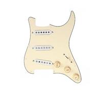 Adición De Alnico 5, Placa Protectora Amarilla De Tres Capas, Línea De Recogida SSS Para Accesorios De Instrumentos Musicales, Guitarra