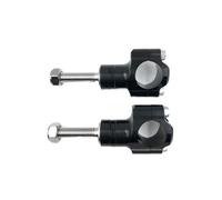 Adiciones De Manubrio para Moto 1 1/8 "28mm for Abrazadera De Manillar Motocicleta BMW Abrazaderas Barra Aleación Aluminio CNC(12mm Black)