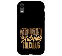 Adicto a estudiar cálculo Matemáticas Amante Vida estudiantil Carcasa para iPhone XR