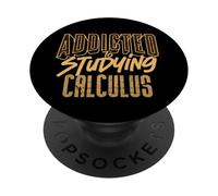 Adicto a estudiar cálculo Matemáticas Amante Vida estudiantil PopSockets PopGrip Adhesivo