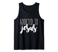 Adicto a Jesús - Icono religioso de fe Cristiana - Santo Camiseta sin Mangas