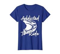Adicto a la conducción | Motocross Camiseta, Mujer, Azul Real, XL