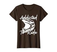 Adicto a la conducción | Motocross Camiseta, Mujer, Marrón, XXL